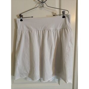 Women's Spanx Get Moving White Tennis Skirt Sz 1X Athletic Wear Athleisure Golf